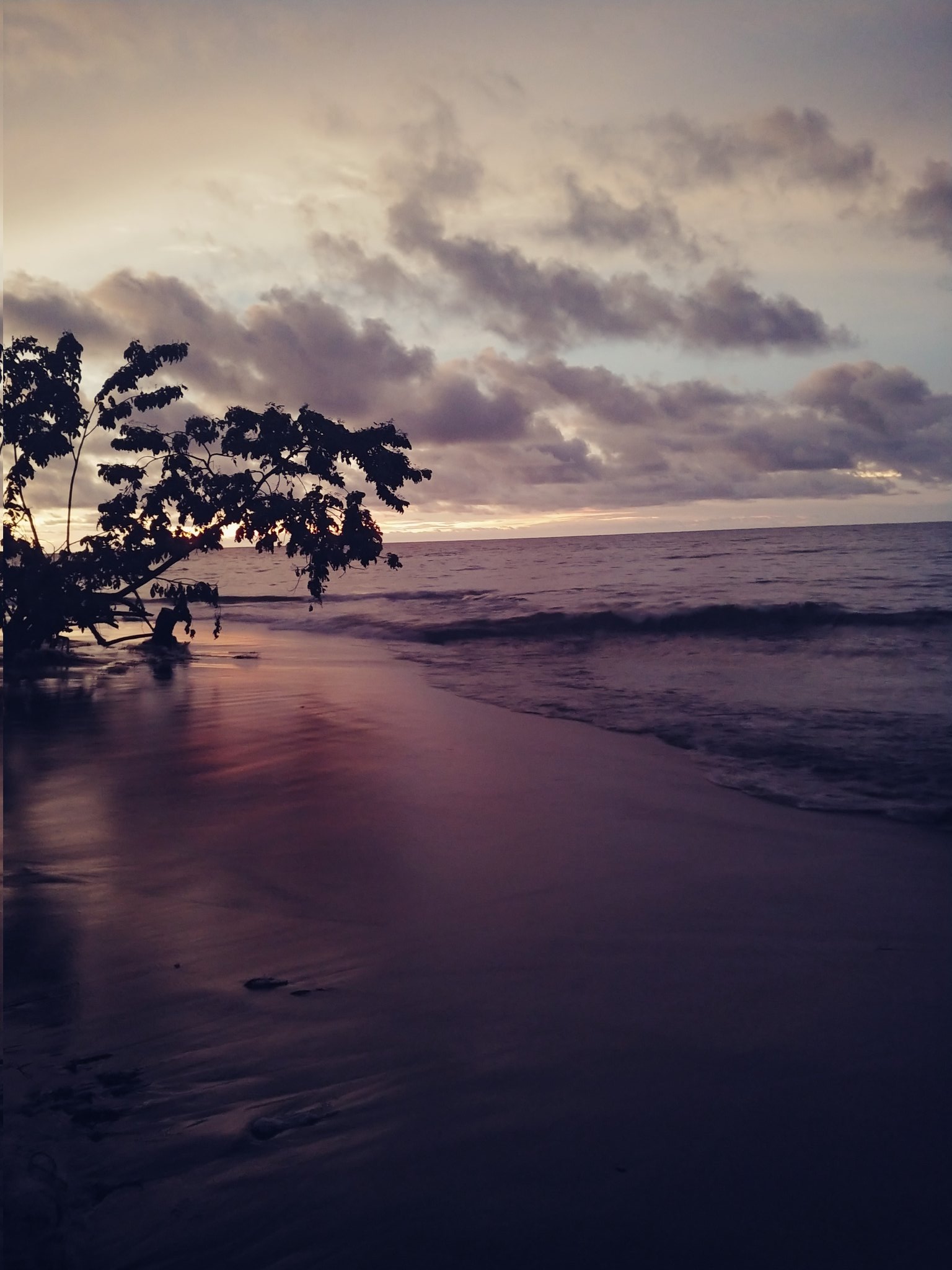 Sunset on Kribi Beach