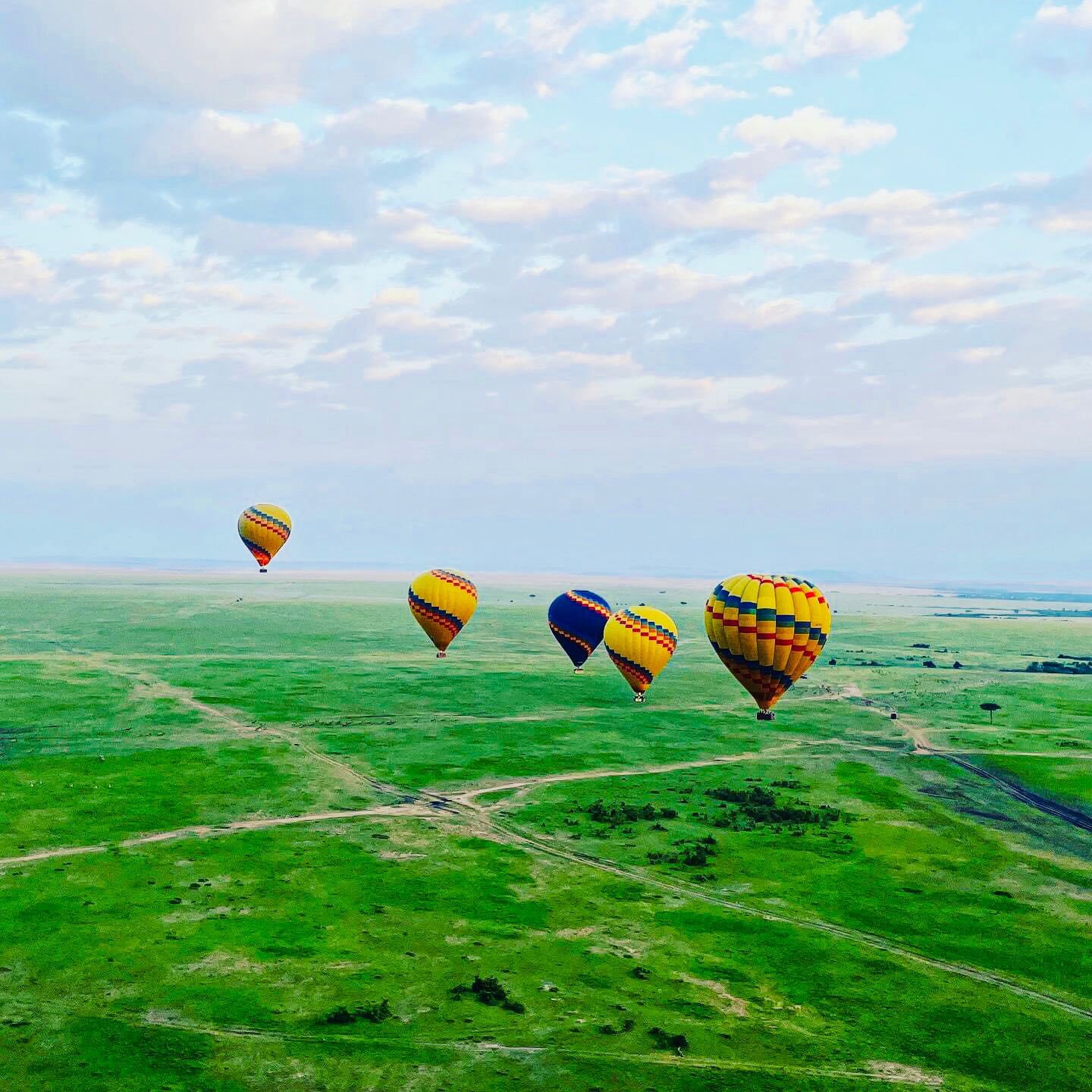 Balloons For Tourists To Aerial View Masaai Mara