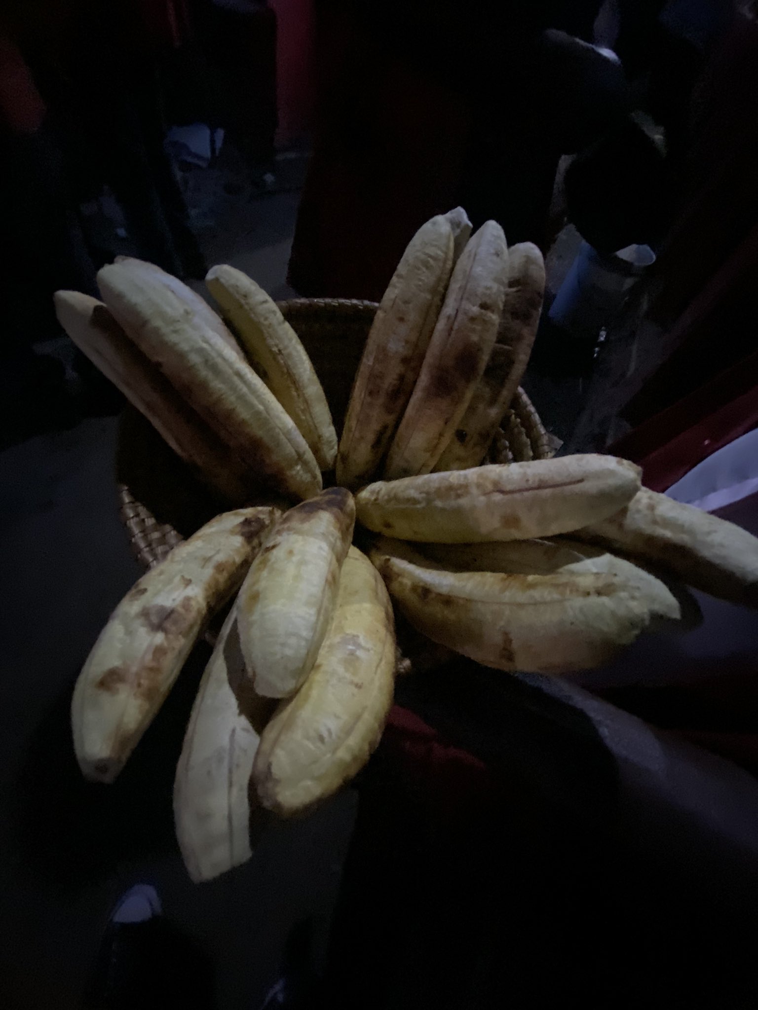 Roasted Bananas( Gonja in Luganda language) also sold  along highways