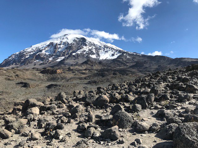 slopes of mountain Kilimanjaro