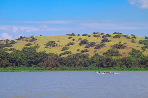 One of the Green Ssese Islands Surrounded by Lake Victoria